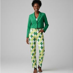 Loud Mouth Green Argyle Women's Pants